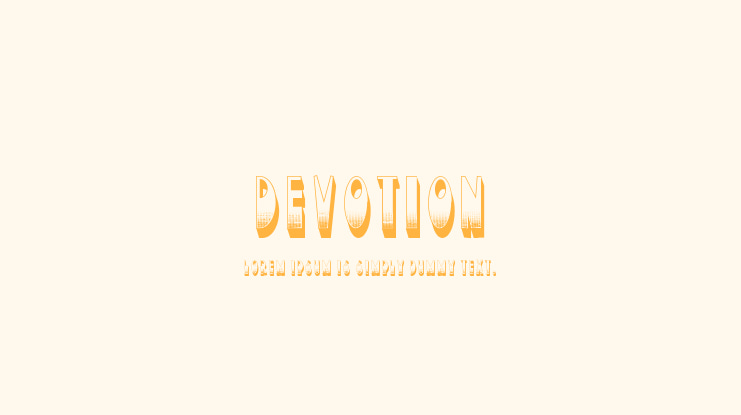 Devotion Font
