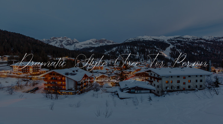 Dramatic Style (Free For Person Font