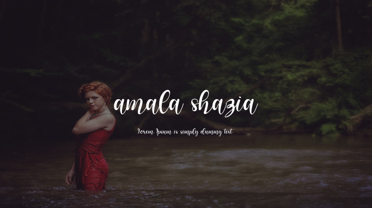 amala shazia Font