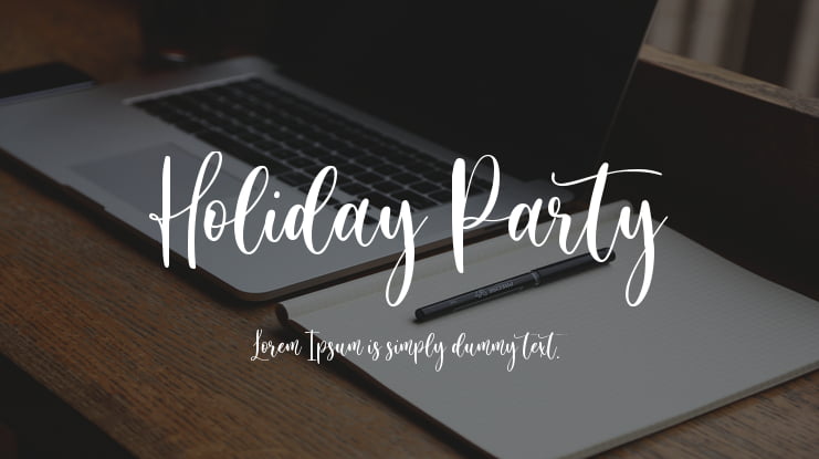 Holiday Party Font