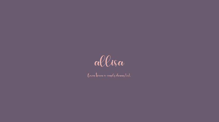 allisa Font