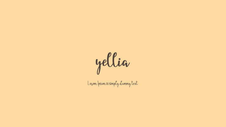 yellia Font