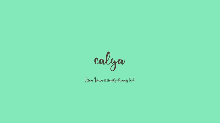 calya Font