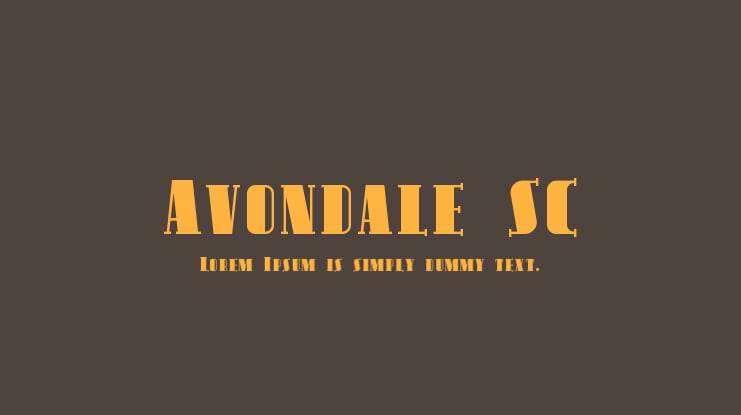 Avondale SC Font Family