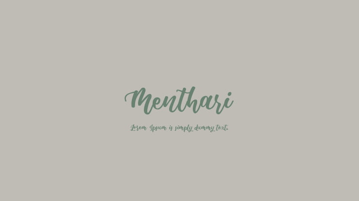 Menthari Font