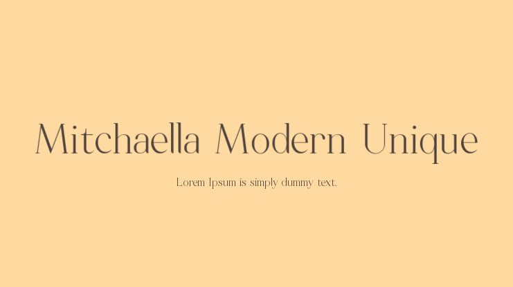 Mitchaella Modern Unique Font