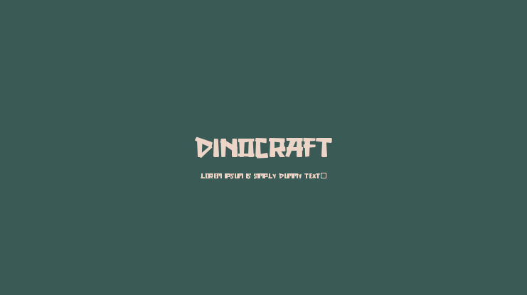 DINOCRAFT Font