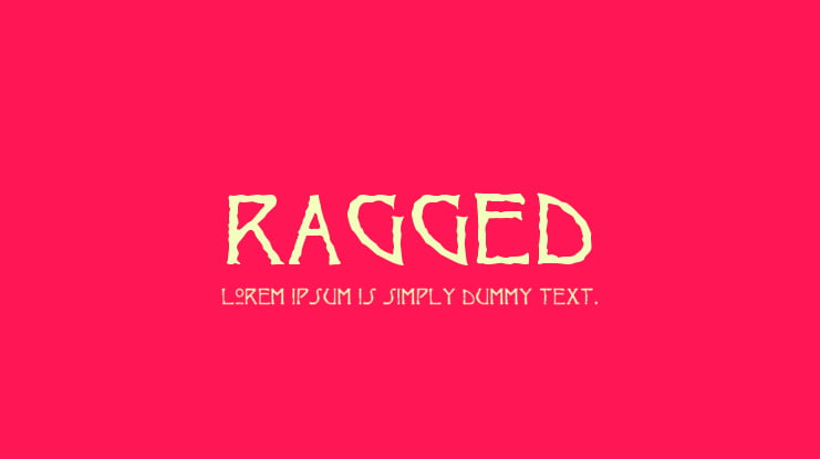 Ragged Font