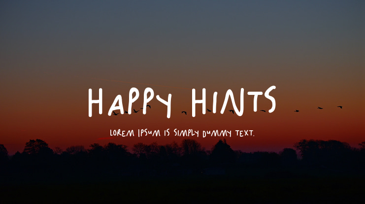 Happy Hints Font