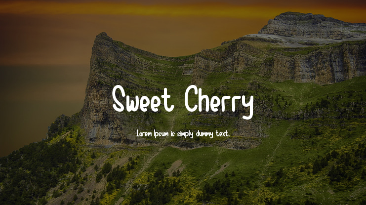 Sweet Cherry Font
