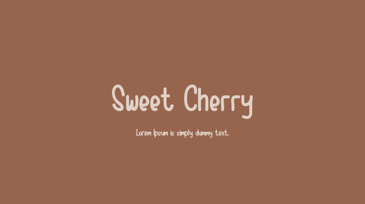 Sweet Cherry Font