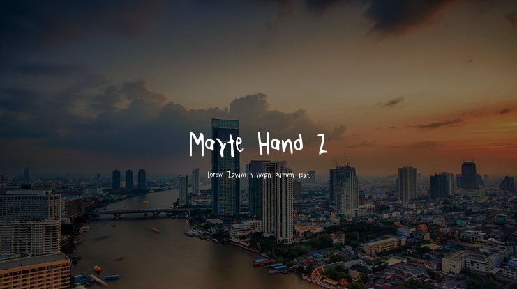 Mayte Hand 2 Font