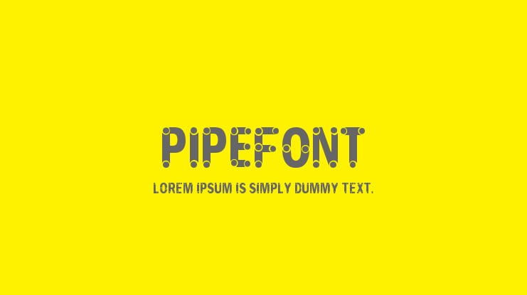 PIPEFONT Font