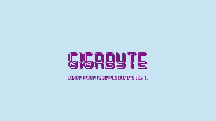 Gigabyte Font Family