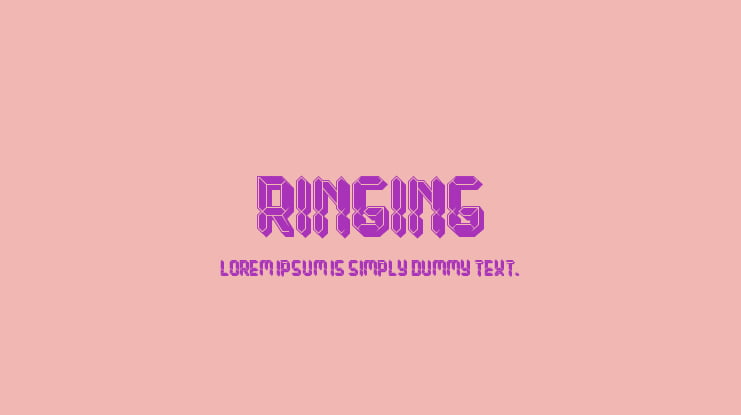 Ringing Font
