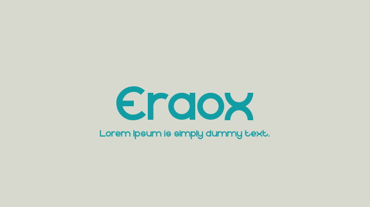 Eraox Font