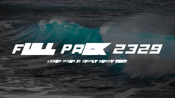 Full Pack 2329 Font