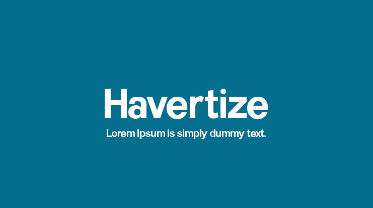 Havertize Font Family