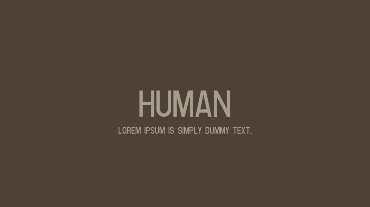 Human Font Family