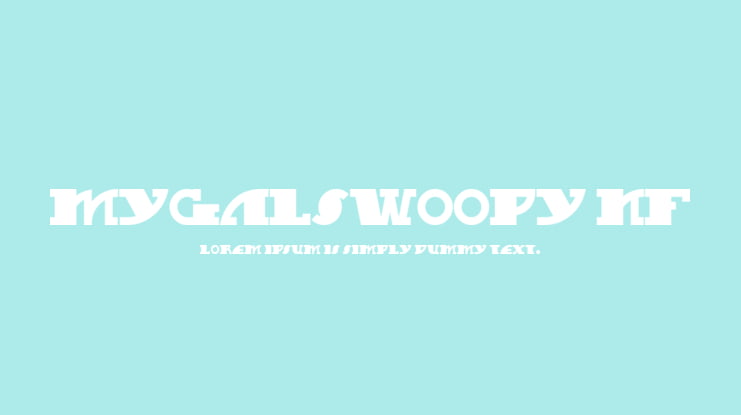 MyGalSwoopy NF Font