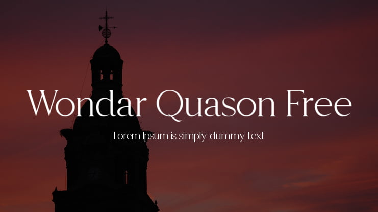 Wondar Quason Free Font