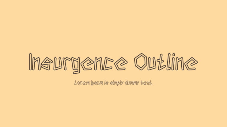 Insurgence Outline Font Family