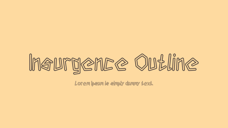 Insurgence Outline Font Family