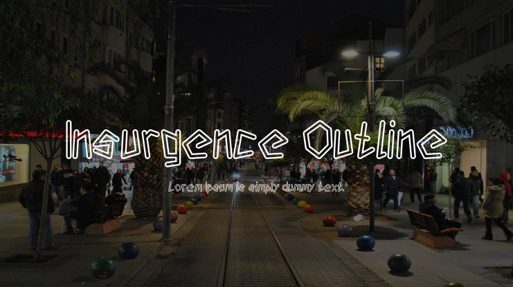 Insurgence Outline Font Family