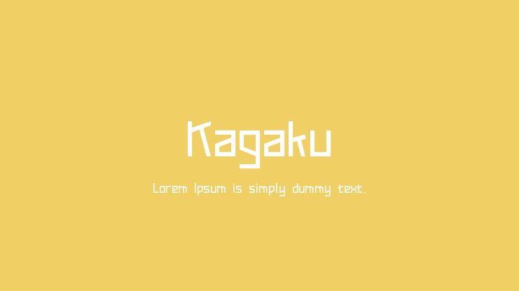 Kagaku Font