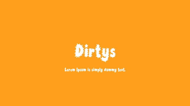 Dirtys Font