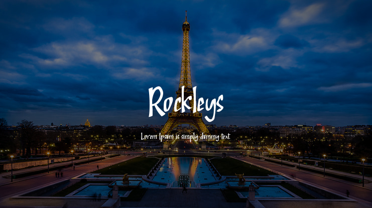 Rockleys Font