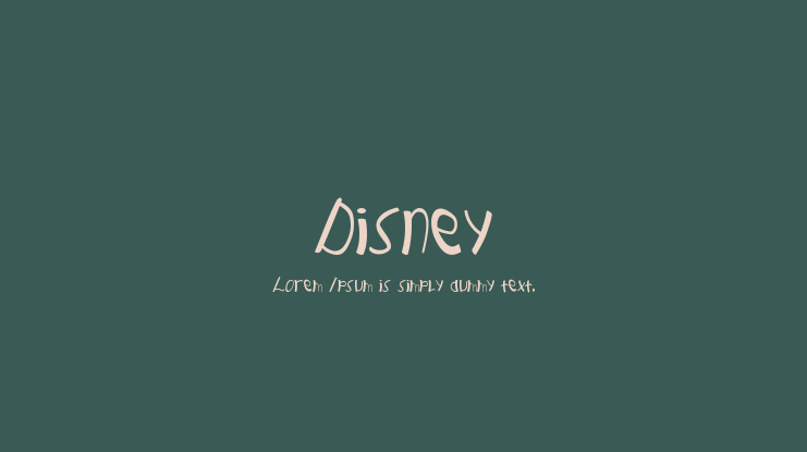 Disney Font