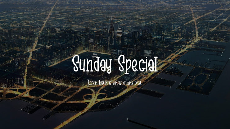 Sunday Special Font