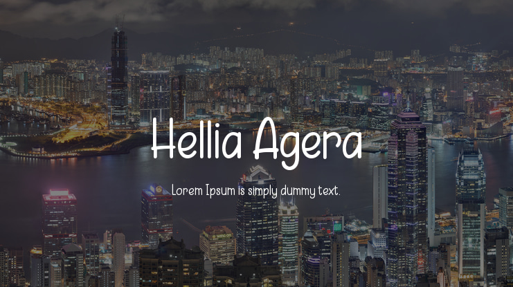 Hellia Agera Font