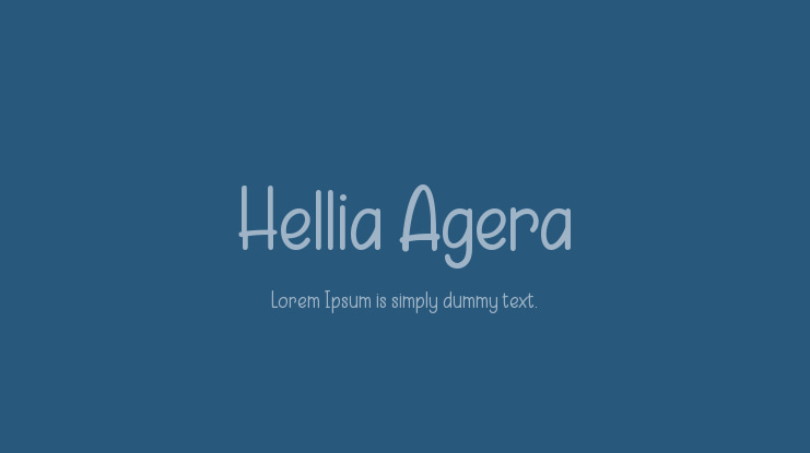 Hellia Agera Font