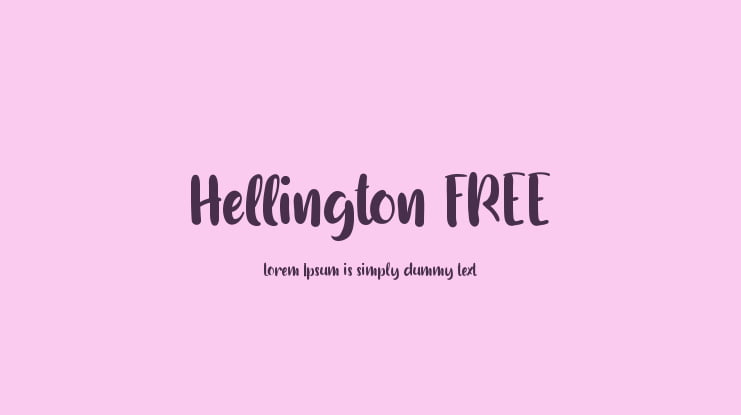 Hellington FREE Font