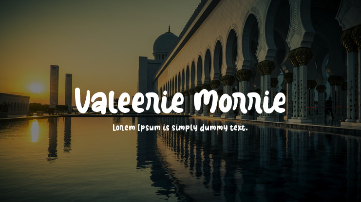 Valeerie Morrie Font