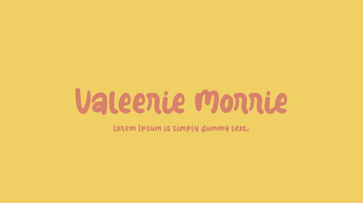 Valeerie Morrie Font