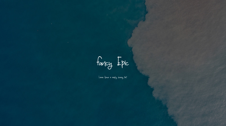 Fancy Epic Font
