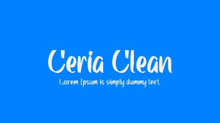 Ceria Clean Font Family