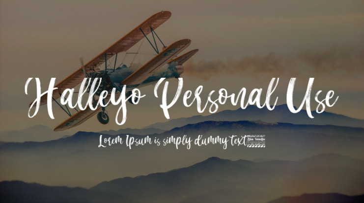 Halleyo Personal Use Font