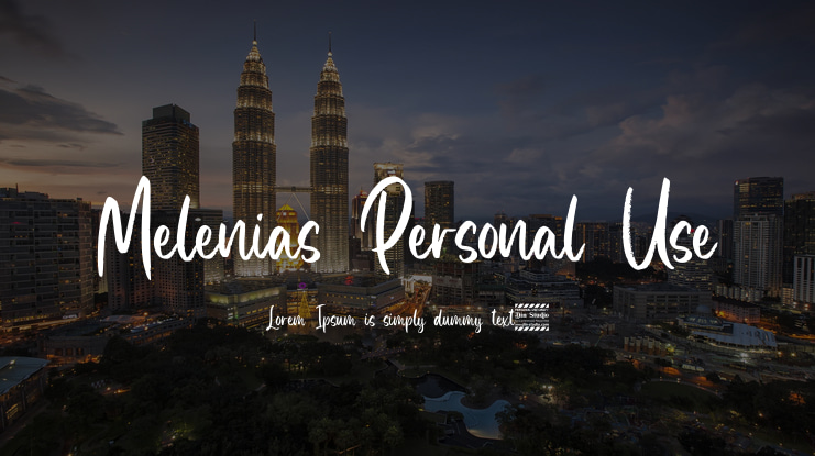 Melenias Personal Use Font
