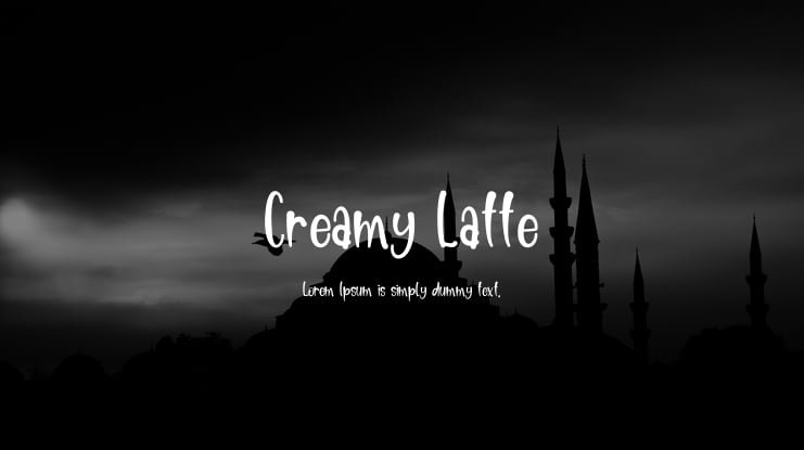 Creamy Latte Font