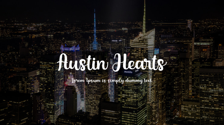 Austin Hearts Font