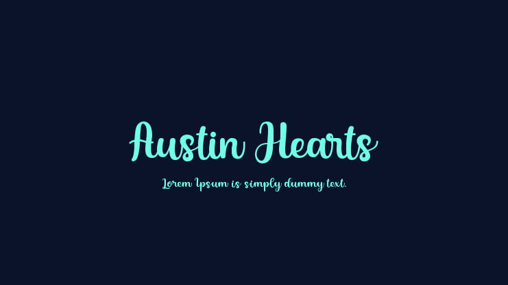 Austin Hearts Font