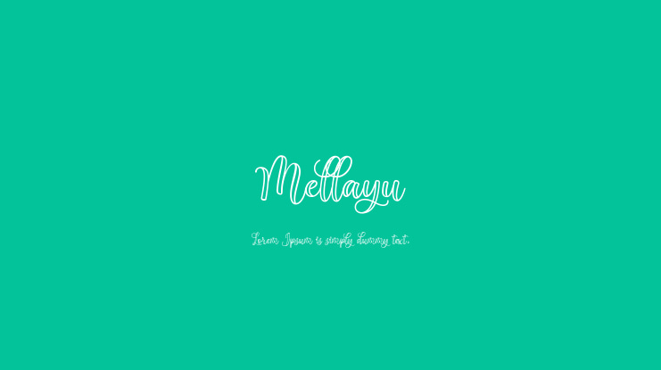 Mellayu Font