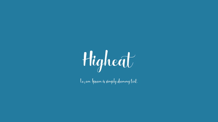 Higheat Font