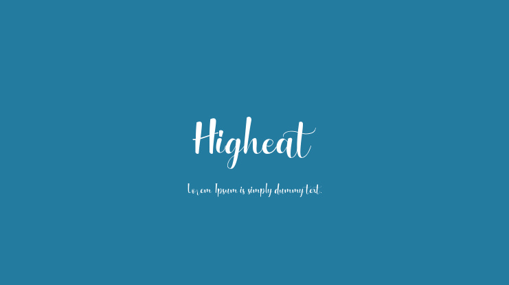 Higheat Font