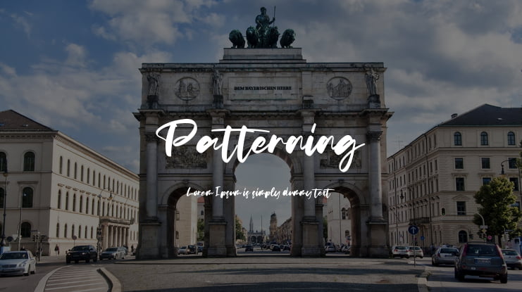 Patterning Font