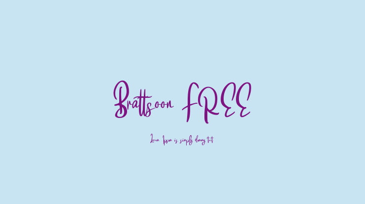 Brattsoon FREE Font